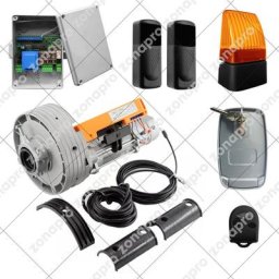 Kit moteur volet roulant garage 180kg avec unité de contrôle 2 télécommandes