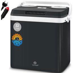 Glacière 32 L 12 V, prise 230 V, Mini-réfrigérateur, Glacière thermoélectrique, 32 Liter Anthrazit