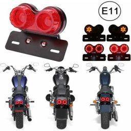 Universel 40 led Double Feu arrière de Moto Feu de Freinage,Indicateurs de Clignotant Lampe de