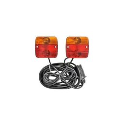 Trailers Equipment - Kit éclairage remorque magnétique 7,5m / Entre feux 2.5m
