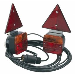 Trailers Equipment - Kit éclairage remorque magnétique triangle 7,5m / Entre feux 4m