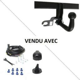Hook - Attelage Renault Clio 3 (05/06-09/12) Col de cygne + faisceau universel 7 broches