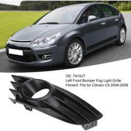 Garniture de calandre antibrouillard pour pare-chocs avant gauche 7414JT convient pour Citroen C4