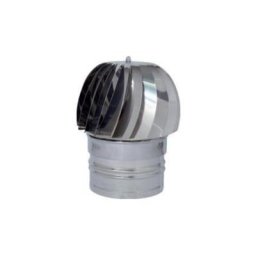Pot de chemine en acier rsistant au vent pour chemine 220 mm