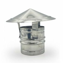 Chapeau de pluie simple paroi pot de chemine pour chemine 120 mm