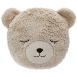 Atmosphera - Coussin rond fur ours - Beige