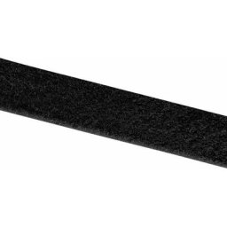 E00102033013025 Bande auto-agrippante à coller partie velours (l x l) 25000 mm x 20 mm noir 25 m