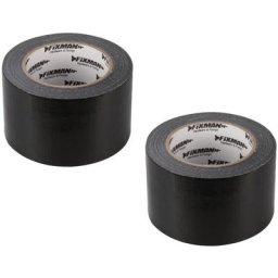 Lot de 2 rubans adhesifs toile robuste ultra large noir 72mm x 50 m