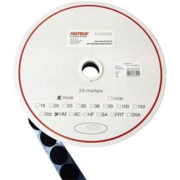 T01025999903C1 Pastille ronde auto-agrippante hotmelt à coller partie crochets (ø) 25 mm noir 1