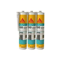 Sika - Lot de 3 mastics haute performance Hyflex 220 Window - Blanc - 290ml - Blanc