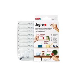 Colle modelable fixante sugru de Tesa haute adhésion pour tout usage, pack de 8 (8 x 3,5 G) en