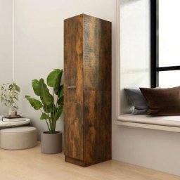 Armoire apothicaire | Armoire de rangement Chêne fumé 30x42,5x150 cm Bois d'ingénierie 24157 - Brun