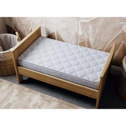 Matelas bambin 60 x 120 cm Hauteur 15 cm - blanc