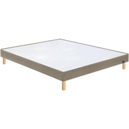 Sommier Bultex Vigoroso marron glacé confort ferme + pieds 160x190 - Marron