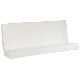 Matelas clic-clac mousse haute résilience confort 130x190 (65+65x190) - Blanc