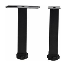 Literie 2 Pied de Liaison métal 25 cm pour sommier métal pied de support de cadre de rangée pied de