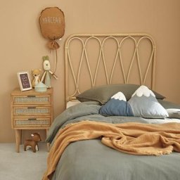 Tête de lit en rotin 90 cm - Naturel
