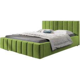 Lit rembourré avec tiroir de lit BoxSpring Lit 01 - 180x200 - Green (trinity 12)