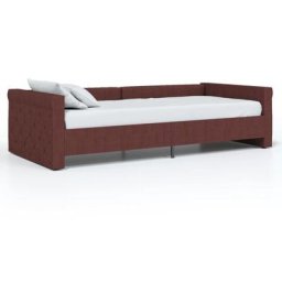 Lit avec éclairage usb Violet Tissu 90x200 cm Vidaxl Violet