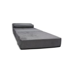 Viking Choice - Matelas invité avec oreiller - 70cm x 200cm x 15cm - Pliable - Gris - Gris