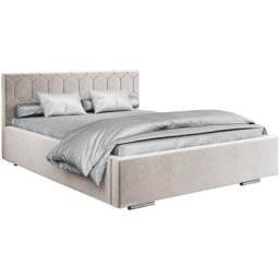 Lit rembourré avec tiroir de lit BoxSpring Lit 02 - 160x200 - Cream (trinity 1)