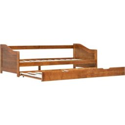 Vidaxl - Cadre de lit extensible Marron miel Bois de pin 90x200 cm Honey brown