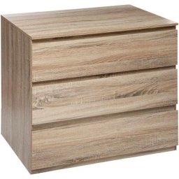 5five - Commode 3 tiroirs Dolo effet bois naturel - 5 five simply smart - Effet bois naturel
