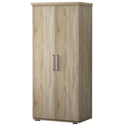 Price Factory - Armoire, garde-robe, collection tom, 2 portes 80 cm, penderie intégrée chêne sonoma