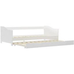 Vidaxl - Cadre de lit extensible Blanc Bois de pin 90x200 cm White