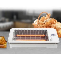 Grille-pain plat blanc 2 tranches 700W