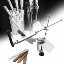 Aiguiseur de couteaux professionnel avec 4 meules Pro RX-008 Aiguiseur de couteaux à angle fixe