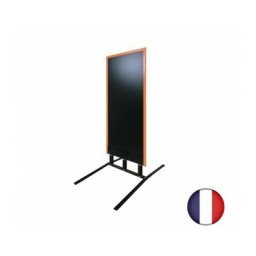 Interface Plv - Panneau trottoir grand vent sur 3 ressorts cadre orange dimensions 152 x 65 cm