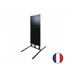 Interface Plv - Panneau trottoir grand vent sur 3 ressorts cadre blanc dimensions 152 x 65 cm