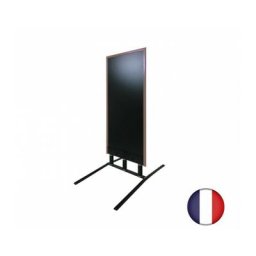 Interface Plv - Panneau trottoir grand vent sur 3 ressorts cadre taupe dimensions 152 x 65 cm