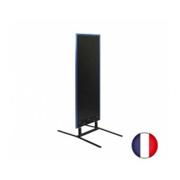 Interface Plv - Panneau trottoir grande taille sur ressorts cadre bleu mer dimensions 180 x 65 cm