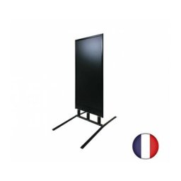 Interface Plv - Panneau trottoir grand vent sur 3 ressorts cadre noir dimensions 152 x 65 cm