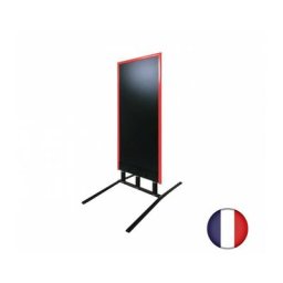 Panneau trottoir grand vent sur 3 ressorts cadre rouge vin dimensions 152 x 65 cm - Fabrication