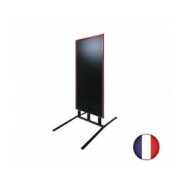 Interface Plv - Panneau trottoir grand vent sur 3 ressorts cadre acajou dimensions 152 x 65 cm