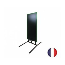 Panneau trottoir grand vent sur 3 ressorts cadre vert feuille dimensions 152 x 65 cm - Fabrication