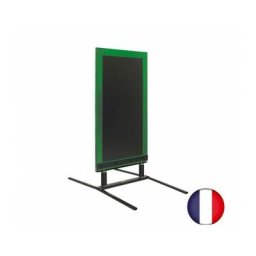 Panneau trottoir sur ressorts dimensions 128 x 65 cm cadre bois couleur vert feuille - Fabrication