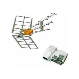 Pack Antenne Dat Hd Boss Lr Lte700 (c.21 - C.48) Gain 47dbi Tnt Uhf + Alimentation 24v - Televes