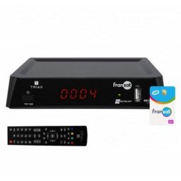 TRIAX THR7620 Récepteur Reconditionné TV Satellite HD + Carte PC7 FRANSAT deja active Eutelsat 5W