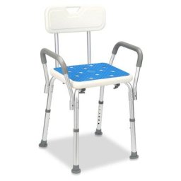 Tabouret de douche Siège de douche réglable en hauteur jusqu'à 136 kg Tabouret de salle de bain
