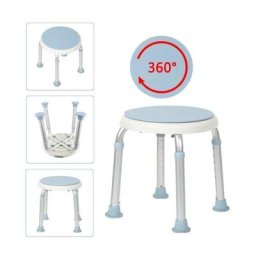 Golden Tabouret De Douche Ergonomique Chaise De Bain Réglable Hauteur En Aluminium Blanc