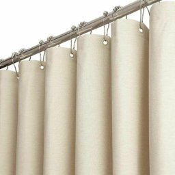 Rideau de douche en tissu - 120x180cm Narrow texture Lin rideau de douche set, luxe spa Hôtel Salle