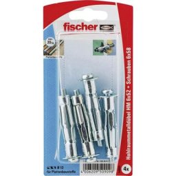 Fischer - hm 6 x 52 s k Cheville pour corps creux 52 mm 50909 1 set