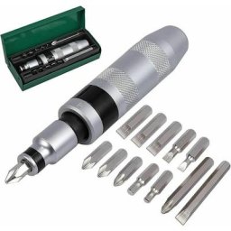 Tournevis à Frapper 13 pièces 1/2'' Impact Driver Set embouts pour Coupes Hexagonales en Croix pour