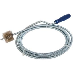 Silverline - Furet de canalisations avec brosse pour deboucher 3 m x 6 mm pour lavabo douche