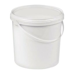 Fach-pak - Seau 10 l plastique, qualité aliment. blanc avec poignée et couvercle cloche d. 250 mm