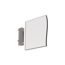 Fixation murale percée en drapeau pour panneau signalétique max 6mm - Longueur 80mm - Argent